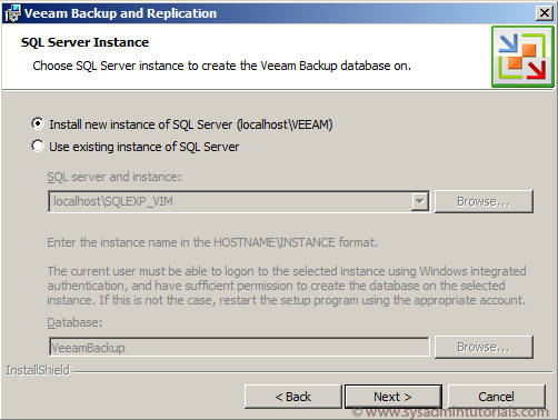 Installing Veeam Backup and Replication v5